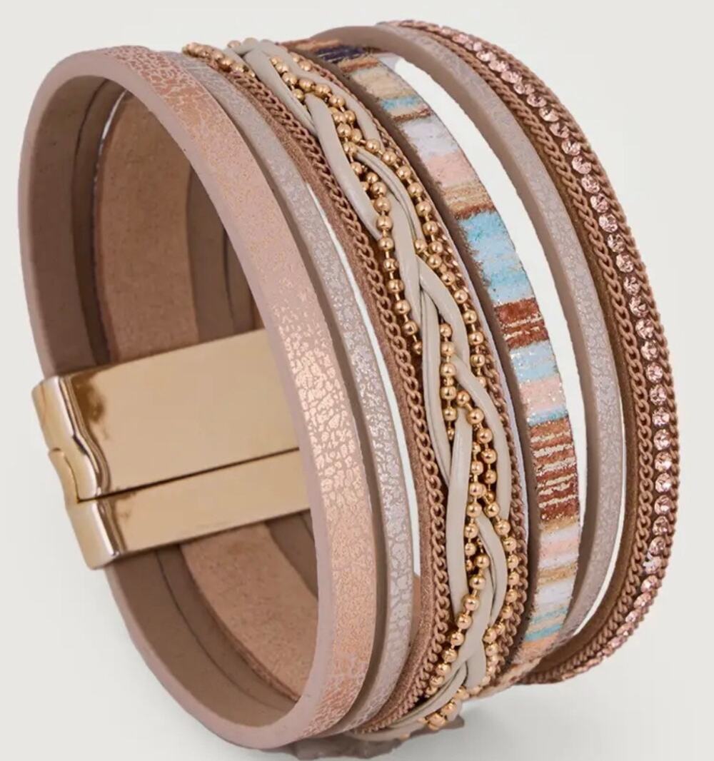 SAACHI Livio Braided Multi Strand Bracelet NWT